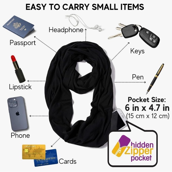 Beyond Yoga hidden pocket scarf NWT - Picture 3 of 5